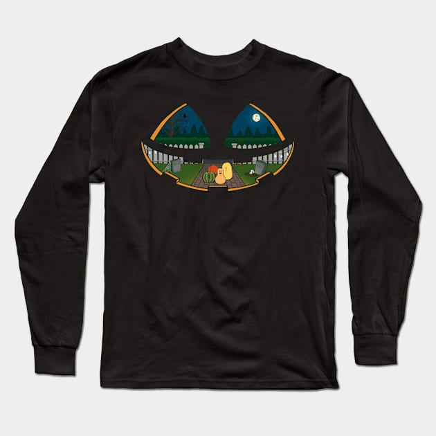 Jack carved out some time for Halloween fun Long Sleeve T-Shirt by charterdisco